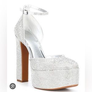 Gianni Bini DeviTwo Rhinestone Platform Closed Heels